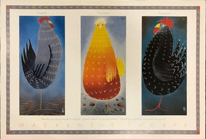 Hayley, Lorraine and Lawrence Art Poster by Artist Mackenzie Thorpe