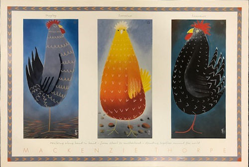 Hayley, Lorraine and Lawrence Art Poster by Artist Mackenzie Thorpe