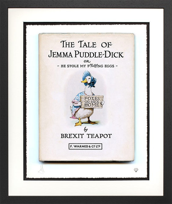 He Stole My F%@!ng Eggs Framed Signed Limited Edition Print on Paper by Artist JJ Adams