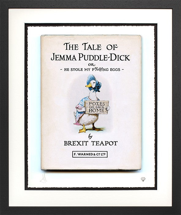 He Stole My F%@!ng Eggs Framed Signed Limited Edition Print on Paper by Artist JJ Adams