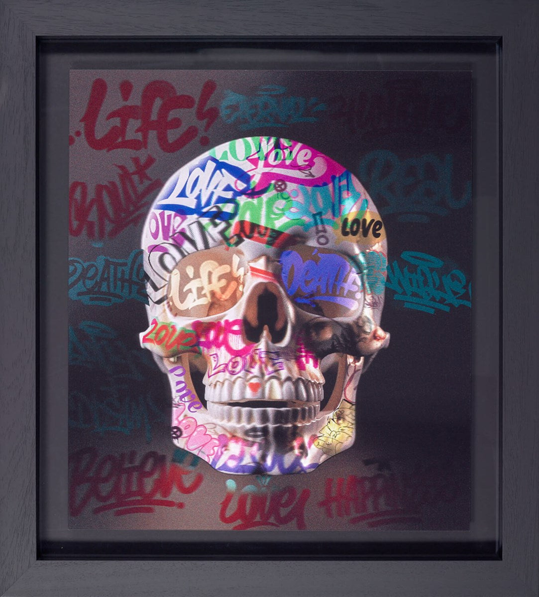 Head Full of Dreams Framed Limited Edition Lenticular Printed on Paper by Artist Dan Pearce