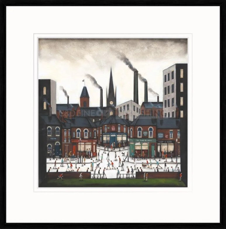 Heart of The Town  Framed Signed Limited Edition Print on Paper by Artist Sean Durkin