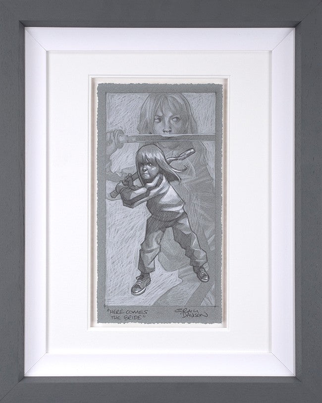 Here Comes The Bride Framed Signed Limited Edition Print on Paper by Artist Craig Davison