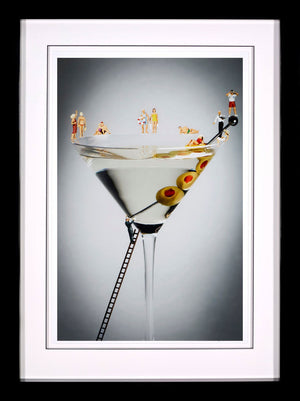 High Spirits Framed Signed Limited Edition Print on Paper by Artist Mr Kuu