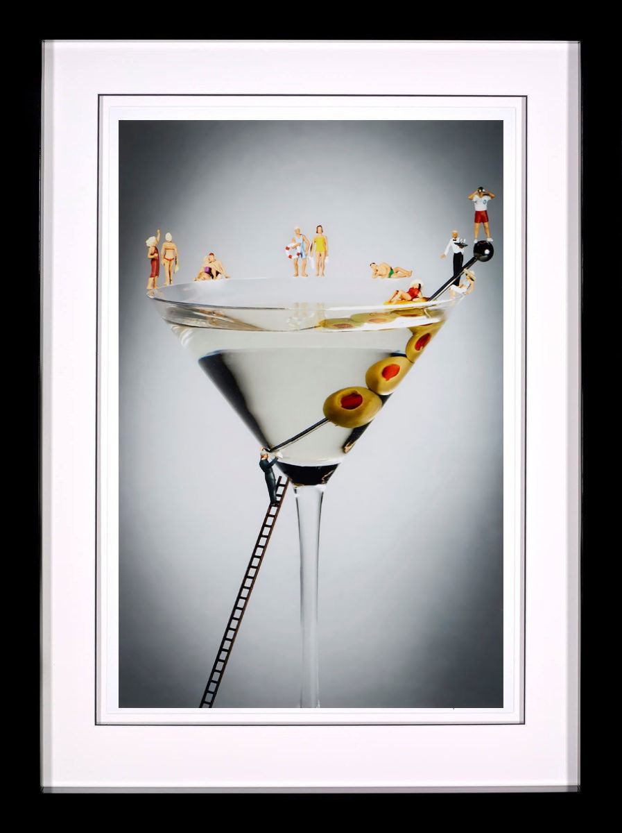 High Spirits Framed Signed Limited Edition Print on Paper by Artist Mr Kuu