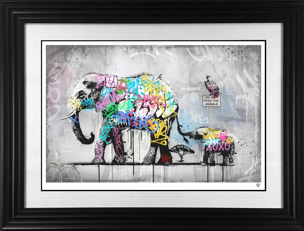 Hold Tight Signed Framed Limited Edition Print on Paper by Artist JJ Adams