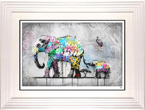 Hold Tight Signed Framed Limited Edition Print on Paper by Artist JJ Adams