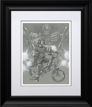 I Am The Law Creep Sketch Signed Framed Limited Edition Print on Paper by Artist Craig Davison