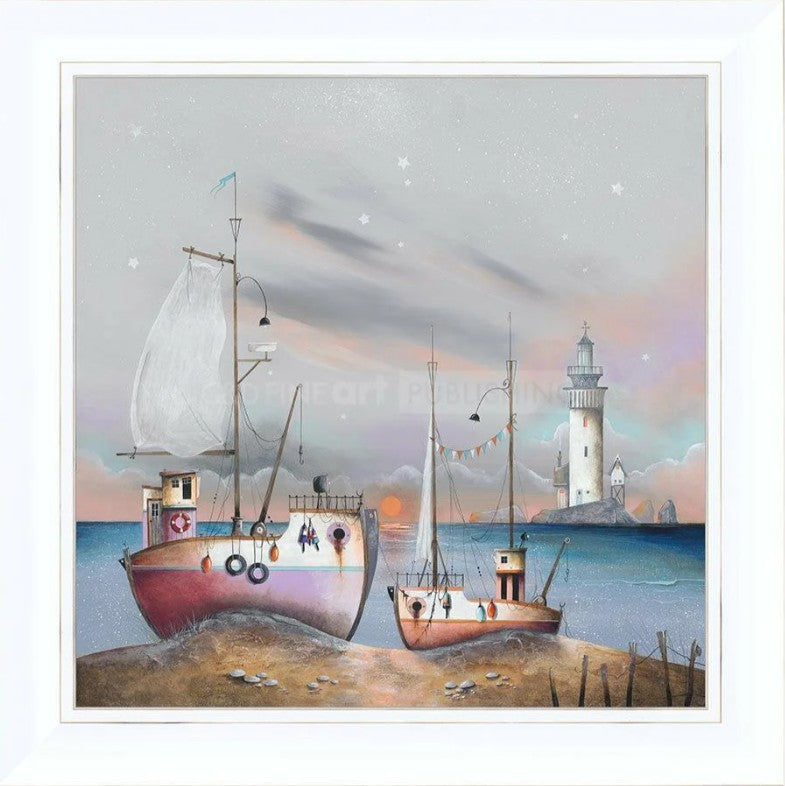 In The Pink Signed Framed Limited Edition Print on Board by Artist Gary Walton