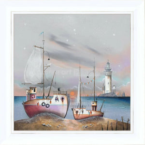 In The Pink Signed Framed Limited Edition Print on Board by Artist Gary Walton