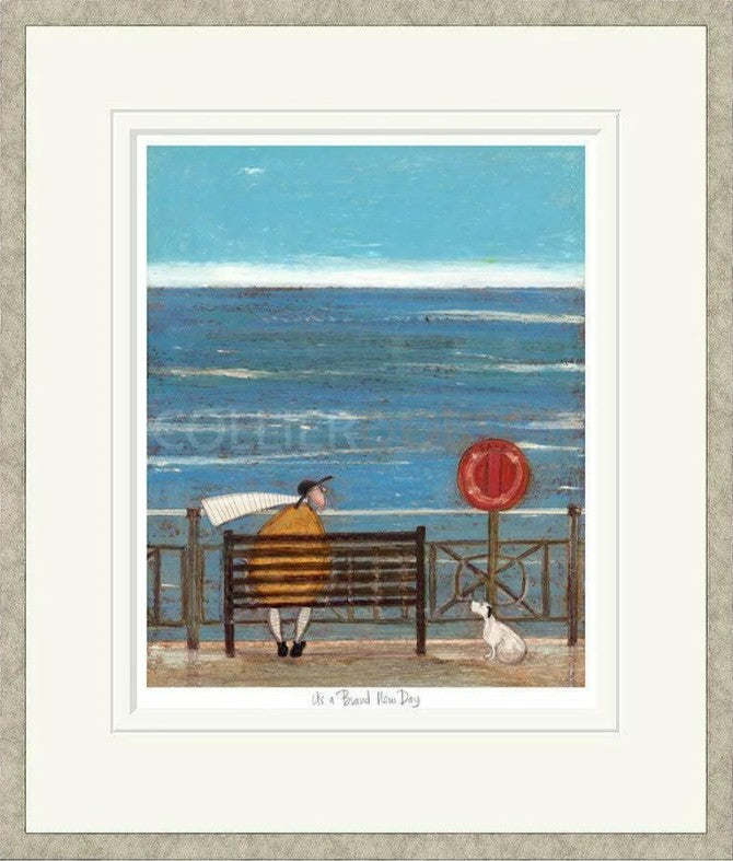It's A Brand New Day Signed Framed Limited Edition Print on Paper by Artist Sam Toft