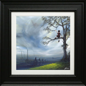 Its A Great View From The Top Signed Framed Limited Edition Print on Board by Artist Danny Abrahams