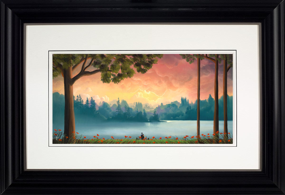 Its Love Framed Signed Limited Edition Print on Paper by Artist Mackenzie Thorpe