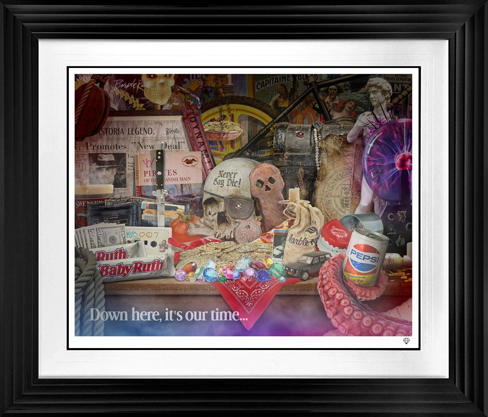 Its Our Time Down Here Signed Framed Limited Edition Print on Paper by Artist JJ Adams