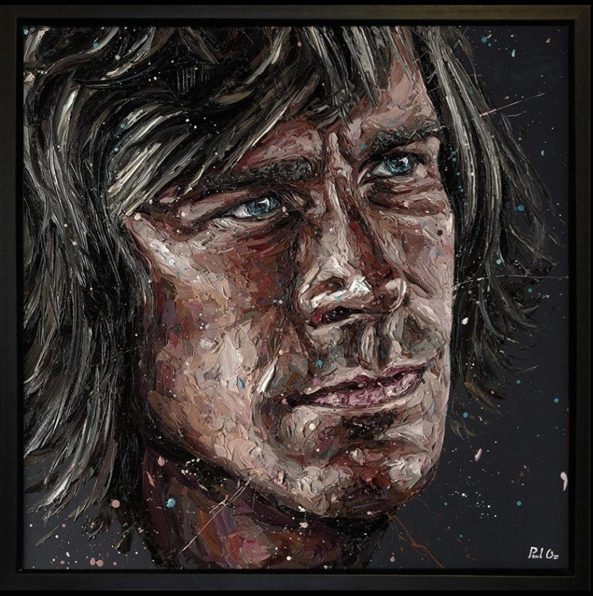 James Hunt Framed Limited Edition Embellished Print on Canvas by Artist Paul Oz