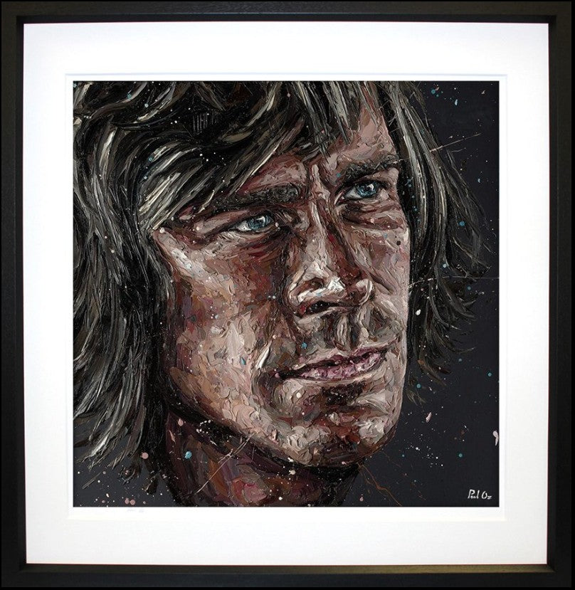 James Hunt Framed Signed Limited Edition Print on Paper by Artist Paul Oz