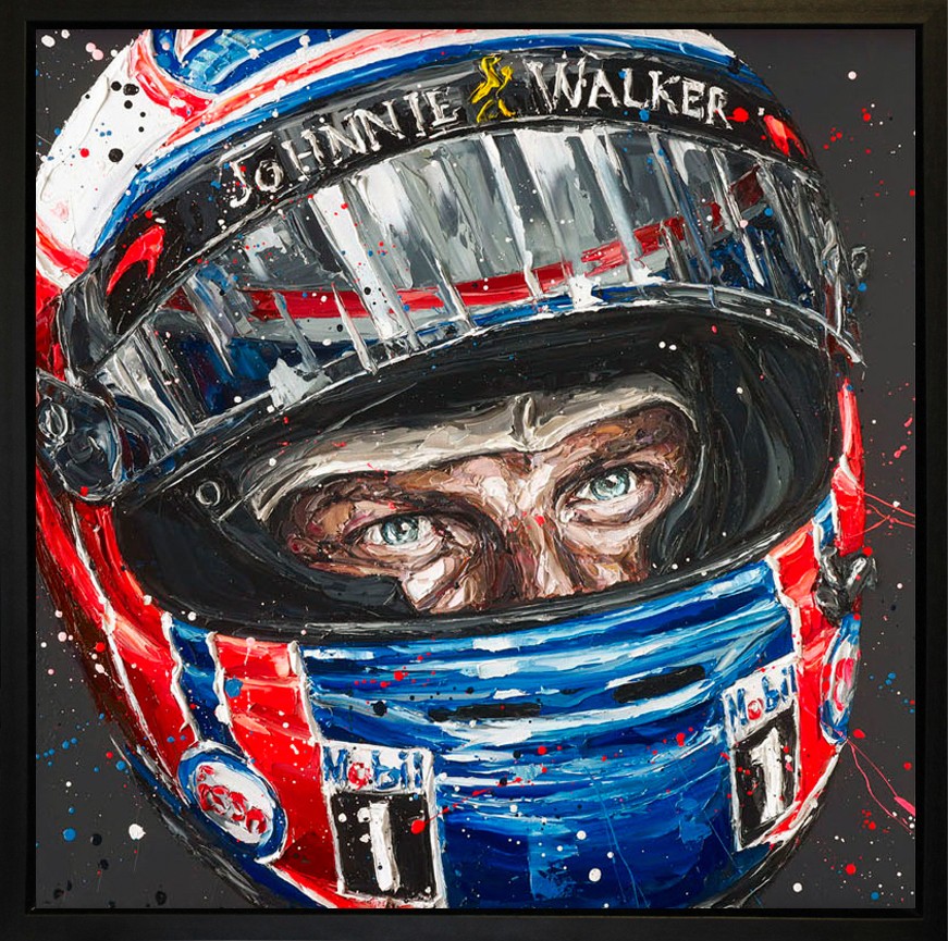 Jensen 2016 Framed Limited Edition Embellished Boxed Canvas by Artist Paul Oz
