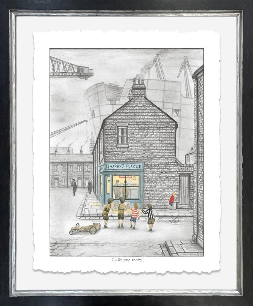 Just One More Signed Framed Limited Edition Print on Paper by Artist Leigh Lambert