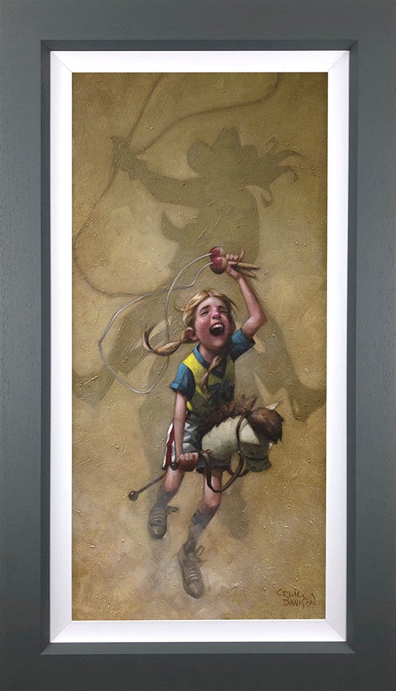 Just Rope Throw & Brand Em Framed Signed Limited Edition Print on Board by Artist Craig Davison