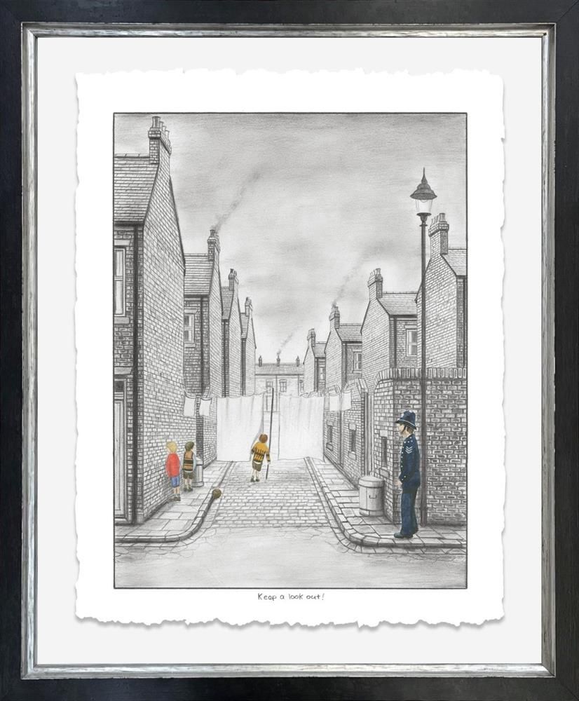 Keep A Look Out Signed Framed Limited Edition Print on Paper by Artist Leigh Lambert