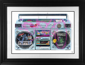 Keepin It Old School Framed Limited Edition Print on Paper by Artist JJ Adams