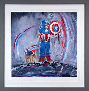 Kid of America Framed Print on Paper by Artist Wild Seeley