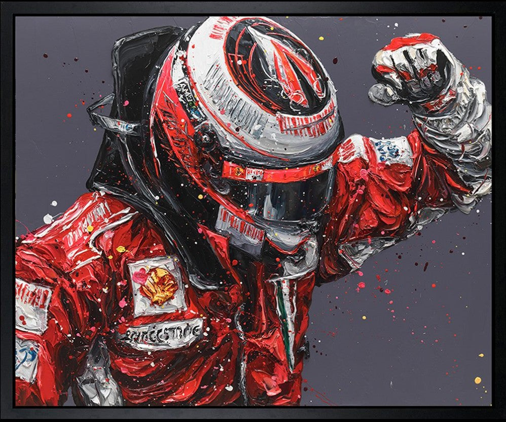 Kimi Framed Limited Edition Embellished Print on Canvas by Artist Paul Oz