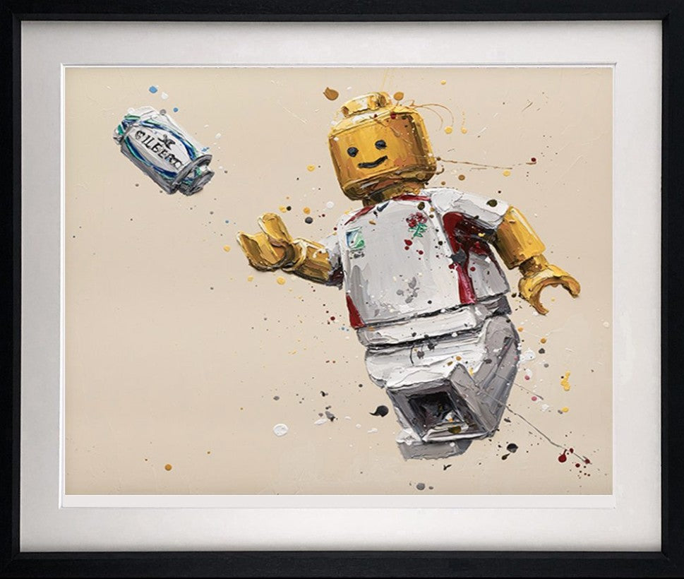 Lawrence Dallego Framed Signed Limited Edition Print on Paper by Artist Paul Oz