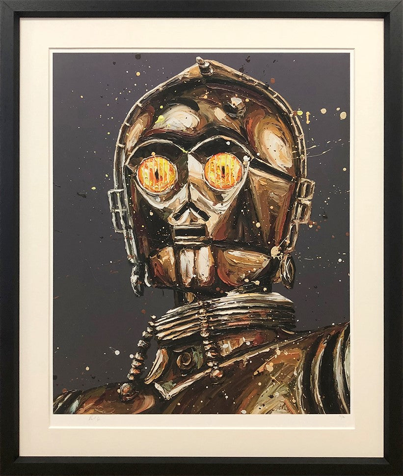 Let The Wookie Win Framed Print on Paper by Artist Paul Oz