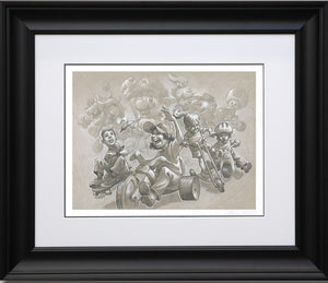 Lets A Go Framed Signed Limited Edition Print on Paper by Artist Craig Davison