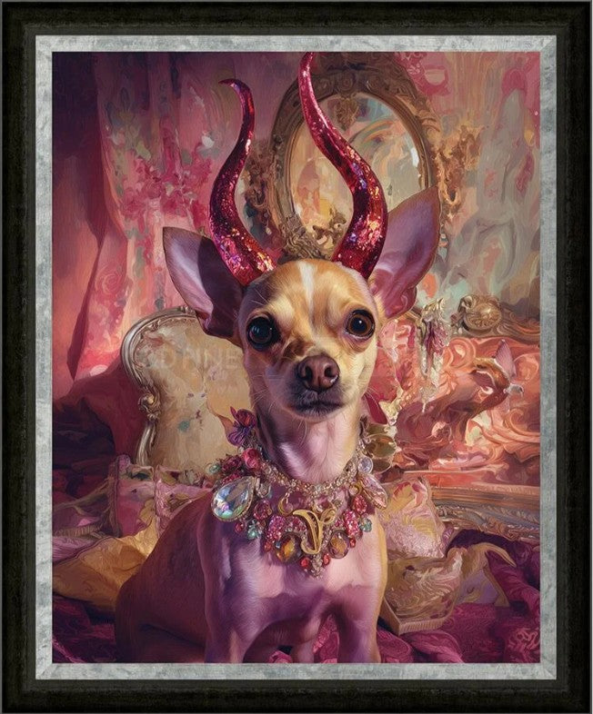 Little Devil Framed Signed Limited Edition Print on Board by Artist Boid