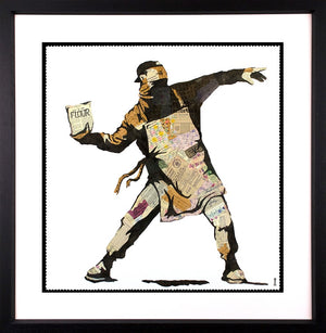Lockdown Flour Thrower Framed Print by Artist Chess