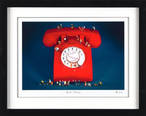 London Calling  Framed Signed Limited Edition Print on Paper by Artist Mr Kuu
