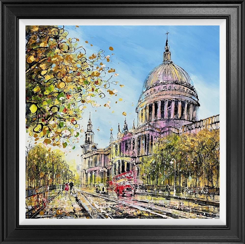 London Life Framed Signed Limited Edition Print on Board by Artist Nigel Cooke