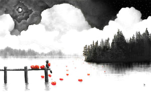 Love For The World Mounted Print on Paper by Artist Mackenzie Thorpe