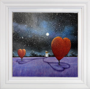Love in A Field of Lilac Framed Signed Limited Edition Print on Paper by Artist Dale Bowen