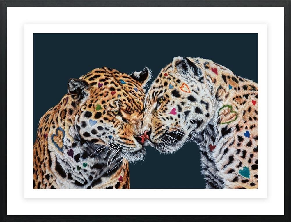 Love Is In The Air Framed Limited Edition Print on Paper by Artist Hayley Goodhead