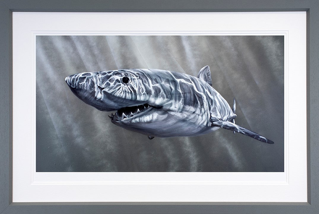 Lurking Around Framed Print on Paper by Artist Dean Martin (The Mad Artist)