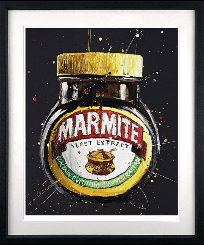 Marmite Framed Signed Limited Edition Print on Paper by Artist Paul Oz