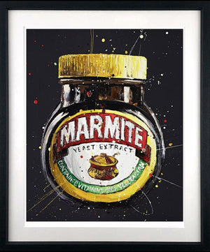 Marmite Framed Signed Limited Edition Print on Paper by Artist Paul Oz