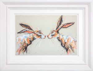 Me and You Framed Limited Edition Print on Paper by Artist Ashley Saunders