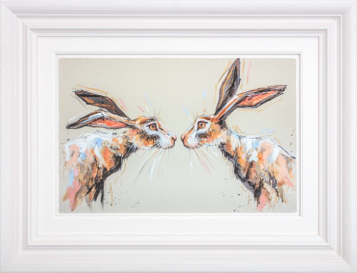 Me and You Framed Limited Edition Print on Paper by Artist Ashley Saunders