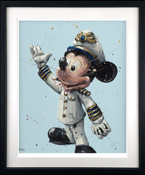 Mickey  Framed Signed Limited Edition Print on Paper by Artist Paul Oz