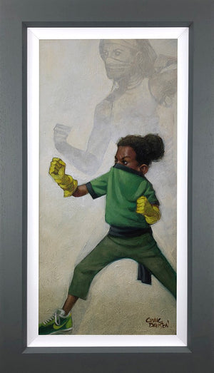 Minimal Kombat Framed Signed Limited Edition Print on Board by Artist Craig Davison