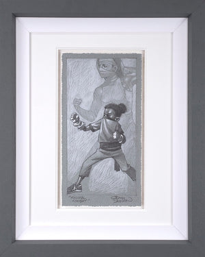 Minimal Kombat Framed Signed Limited Edition Print on Paper by Artist Craig Davison