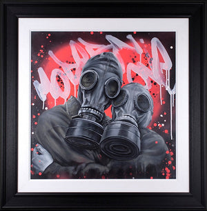 Modern Love Framed Signed Limited Edition Print on Paper by Artist Dean Martin