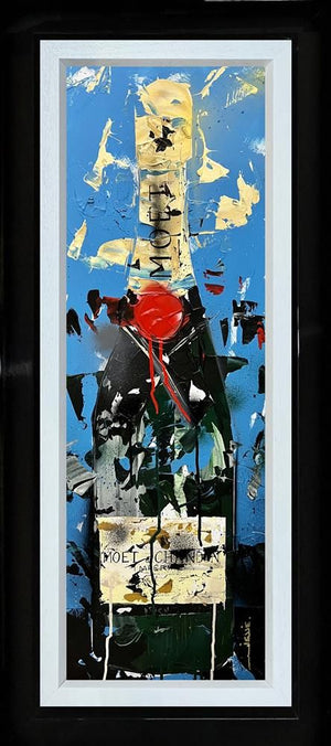 Moet Moments Framed Canvas Studio Edition by Artist Jessie Foakes