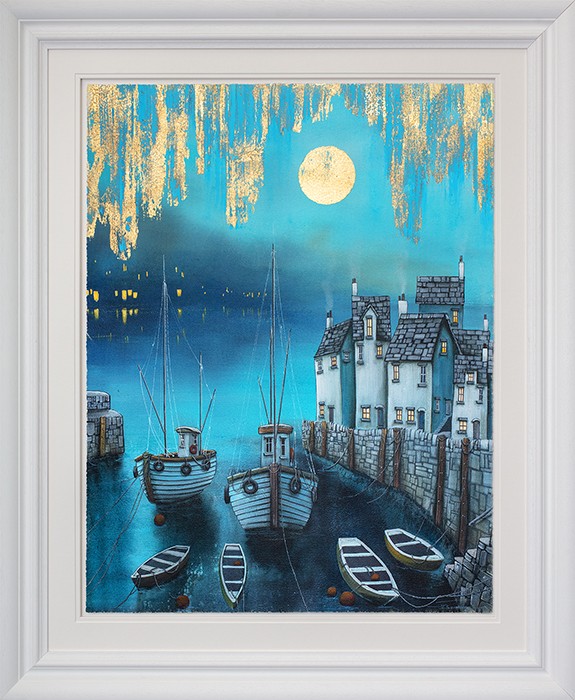 Moon River Framed Print on Paper by Artist Dale Bowen