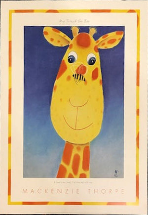 My Friend The Bee Art Poster by Artist Mackenzie Thorpe