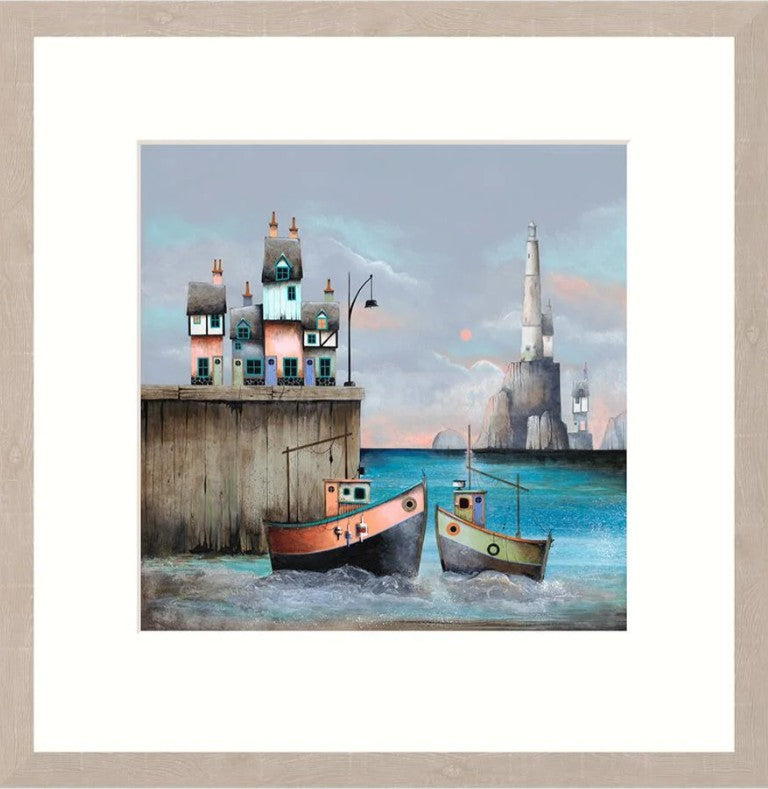 Nautical Romance Signed Framed Limited Edition Print on Paper by Artist Gary Walton